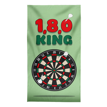 1,8,0 King - Darts Beach Towel - 150cm x 75cm