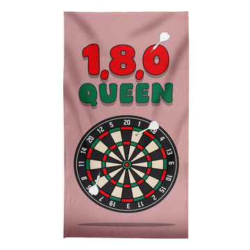 1,8,0 Queen - Darts Beach Towel - 150cm x 75cm