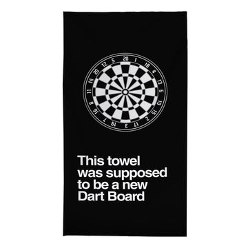 This Towel was Supposed to be a New Dart Board - Darts Beach Towel - 150cm x 75cm