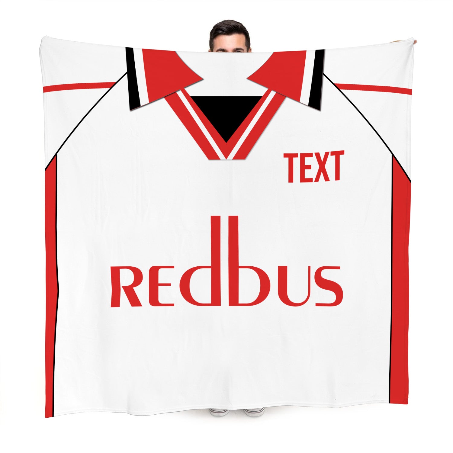 The Addicks 2000 Away Shirt - Personalised Retro Fleece Blanket 150cm X 150cm