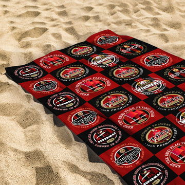 Bournemouth - Football Legends - Personalised Lightweight, Microfibre Retro Beach Towel - 150cm x 75cm