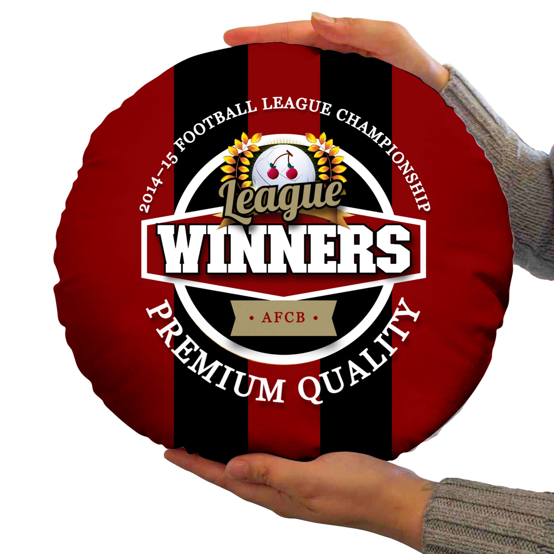 Bournemouth Champions - Football Legends - Circle Cushion 14"