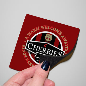 Bournemouth Cherries Bar - Football Coaster - Square Or Circle