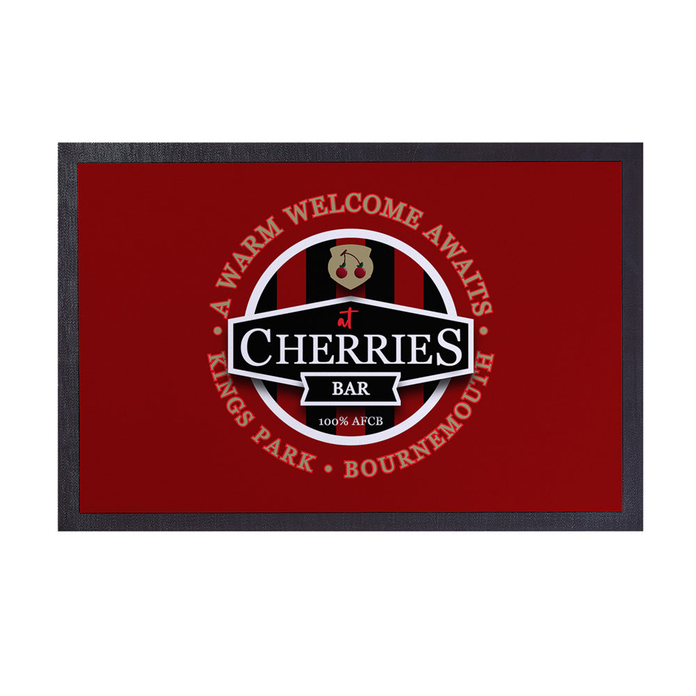 Bournemouth Cherries Bar  - Football Legends - Door Mat -60cm X 40cm