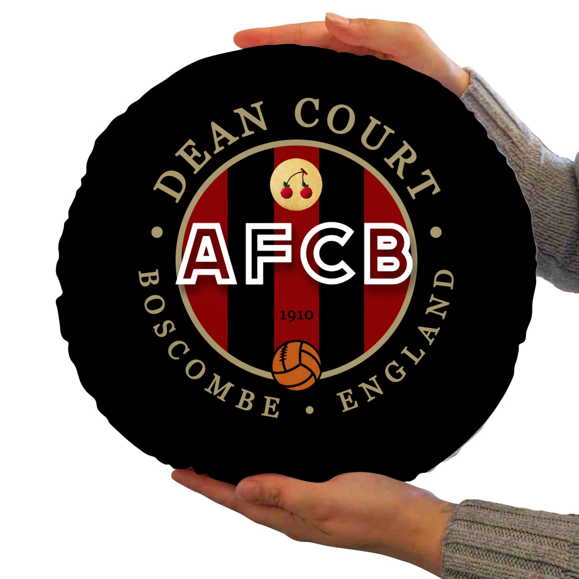 Bournemouth Dean Court - Football Legends - Circle Cushion 14"