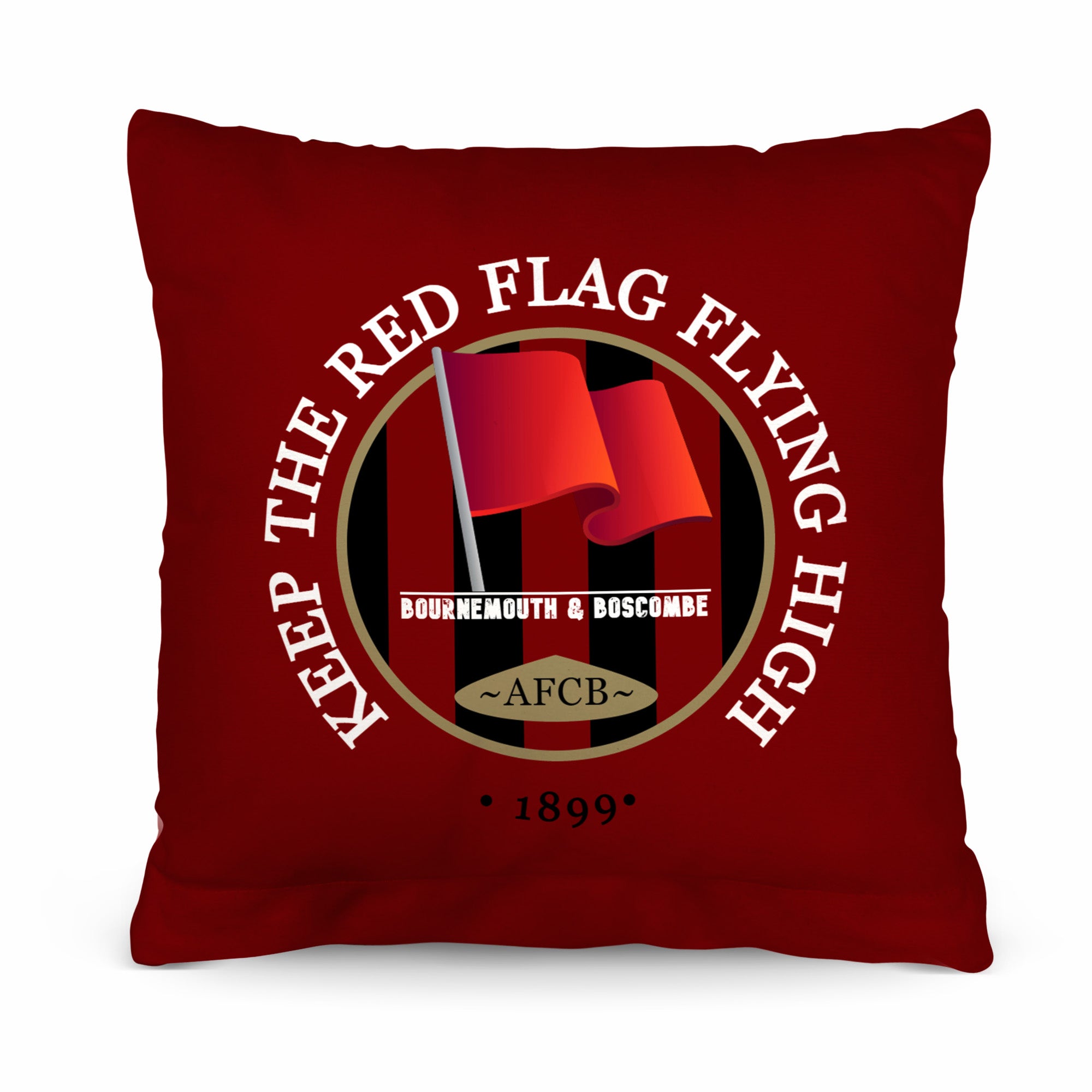 Bournemouth Red Flag - Football Legends - Cushion 10"