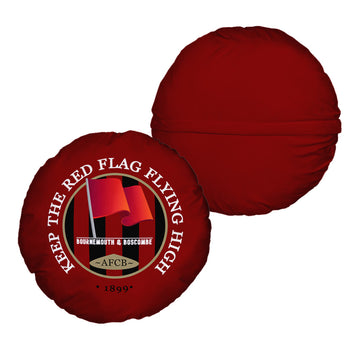 Bournemouth Red Flag - Football Legends - Circle Cushion 14