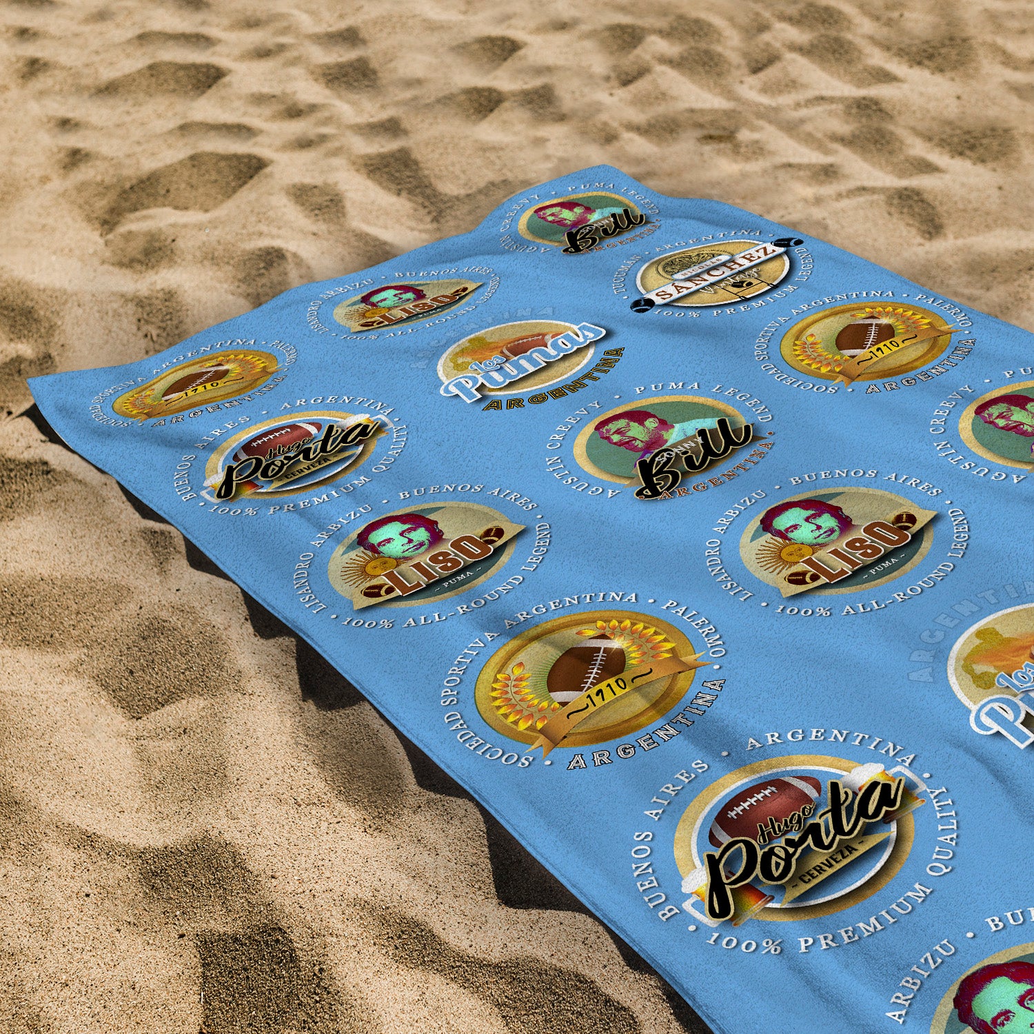 Argentina Rugby Union - Legend Collection - Beach Towel