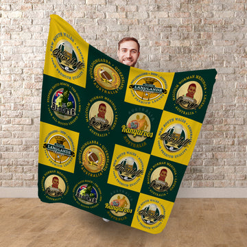 Australia  Rugby League - Legend Collection - Fleece Blanket 150cm X 150cm