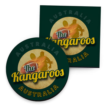 Australia Rugby League Kangaroos - Coaster - Circle or Square