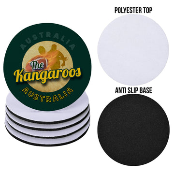 Australia Rugby League Kangaroos - Coaster - Circle or Square