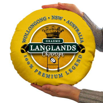 Australia Rugby League Langlands  - Legend Collection - Circle Cushion 14