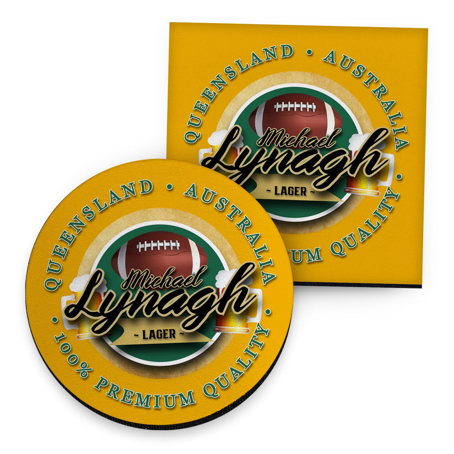 Australia Rugby Union Lynagh - Coaster - Circle or Square