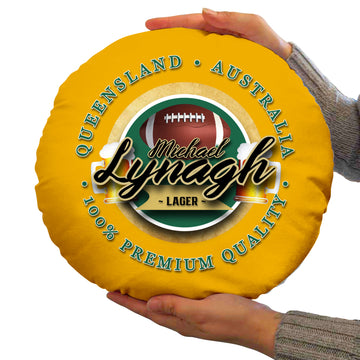 Australia Rugby Union Lynagh  - Legend Collection - Circle Cushion 14"