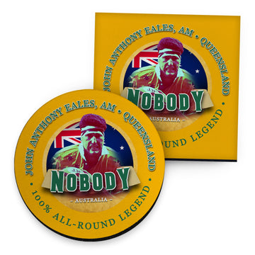 Australia Rugby Union Nobody - Coaster - Circle or Square