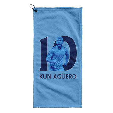 Manchester Blue Aguero 10 - Golf Towel