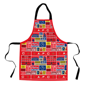 The Gooners History Montage - Personalised Retro Football Adults Apron