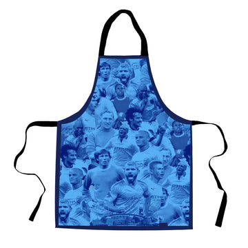 Manchester Blue Montage - Water-Resistant Adults Apron