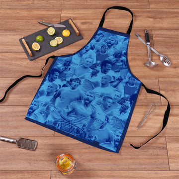 Manchester Blue Montage - Water-Resistant Adults Apron