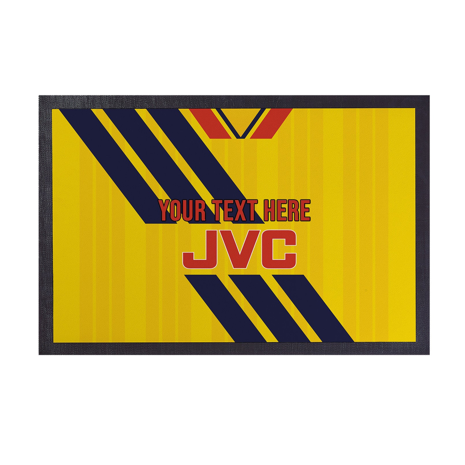 The Gooners 1993 Away Shirt - Personalised Retro Door Mat - 60cm x 40cm