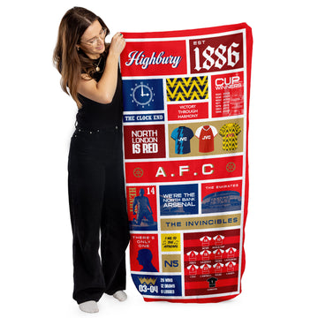 The Gooners History - Beach Towel - 150cm x 75cm