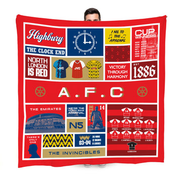 The Gooners History - Fleece 150cm X 150cm