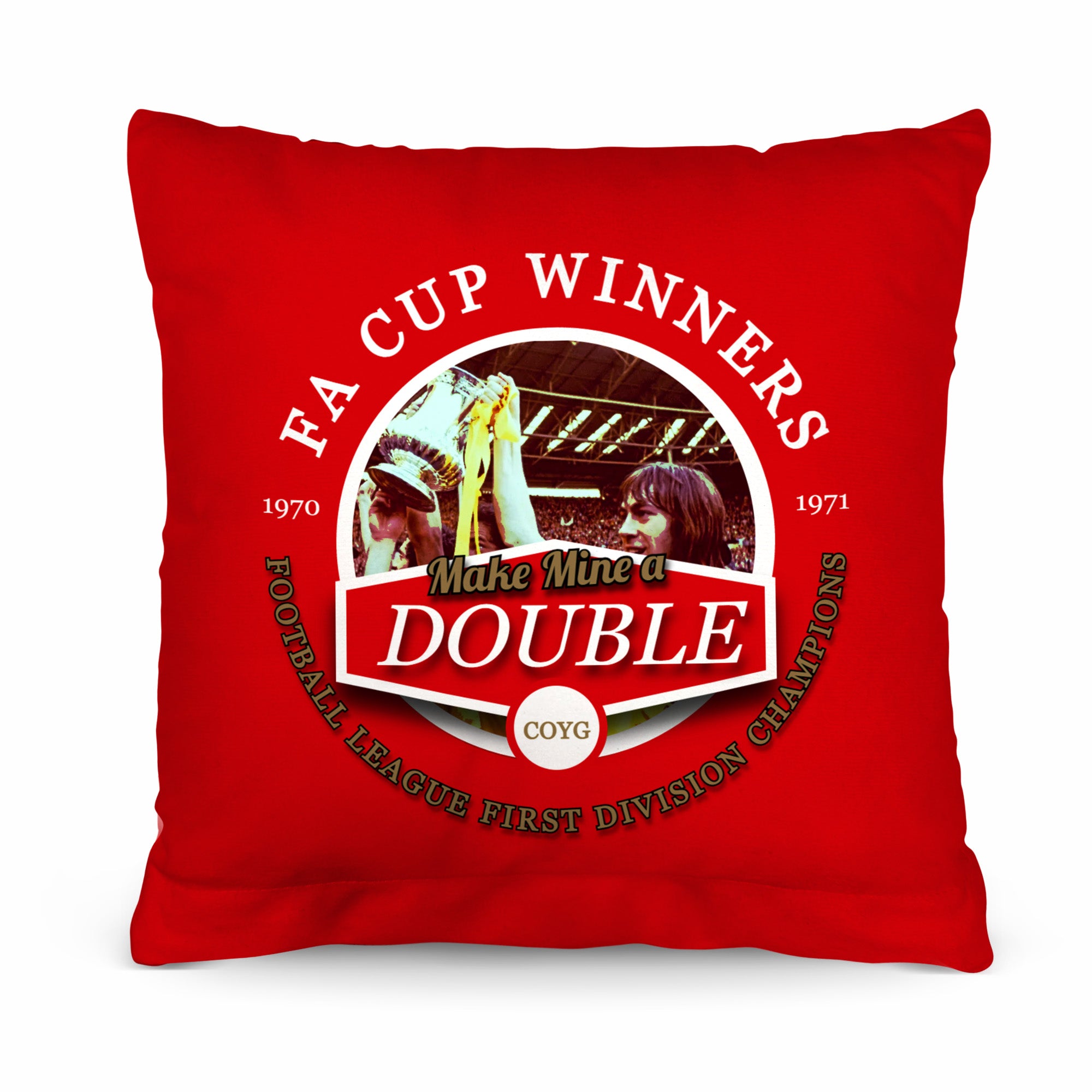 The Gooners Double - Football Legends - Cushion 10"