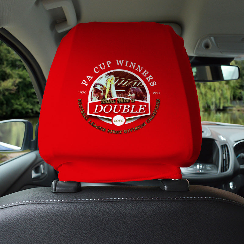 The Gooners Double - Football Legends - Headrest Cover