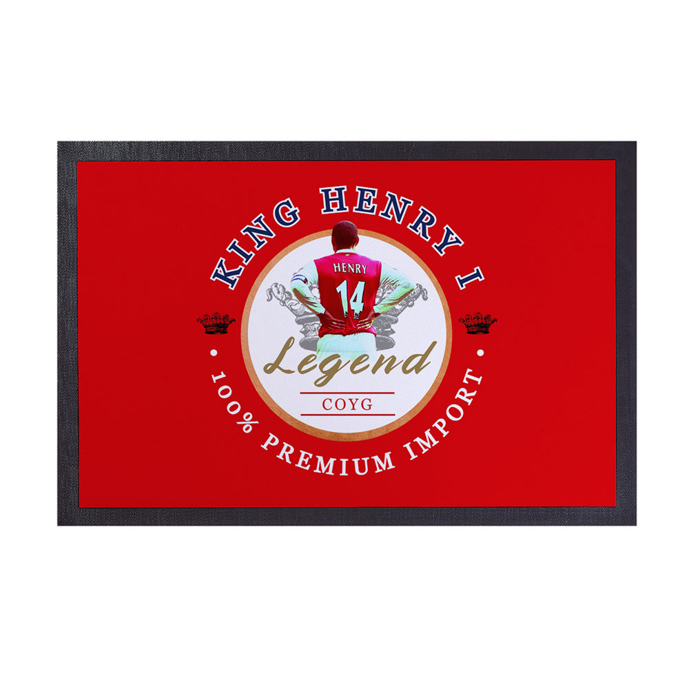 The Gooners Henry  - Football Legends - Door Mat -60cm X 40cm