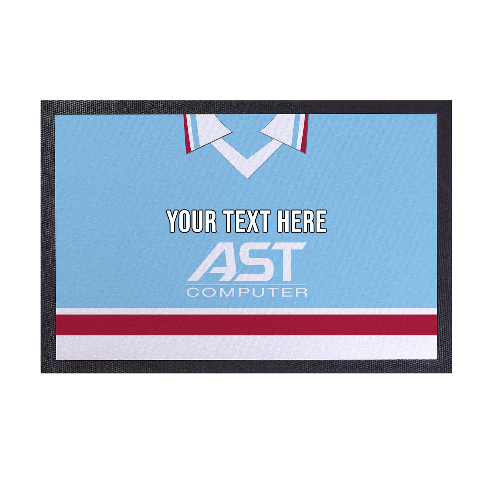 Holte Enders 1998 Away Shirt - Personalised Retro Door Mat - 60cm x 40cm