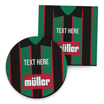 Holte Enders 1994 Away Shirt - Personalised Drink Coaster - Square Or Circle