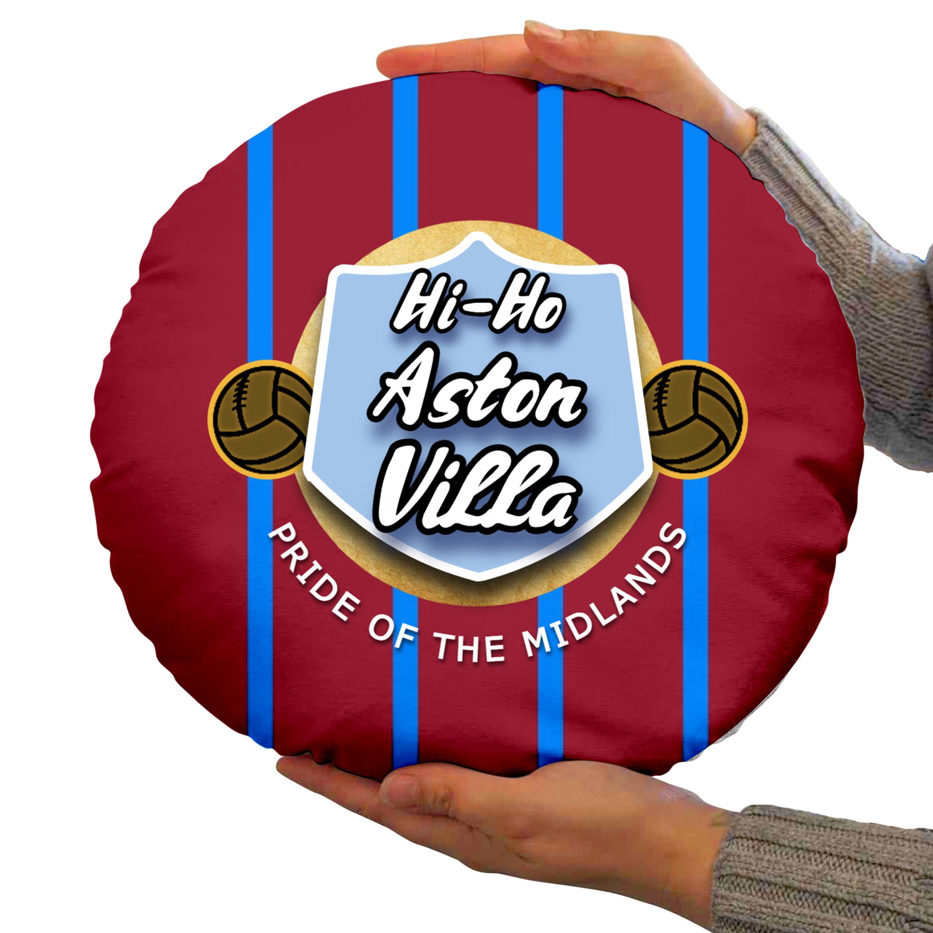 Holte Enders Hi Ho - Football Legends - Circle Cushion 14"