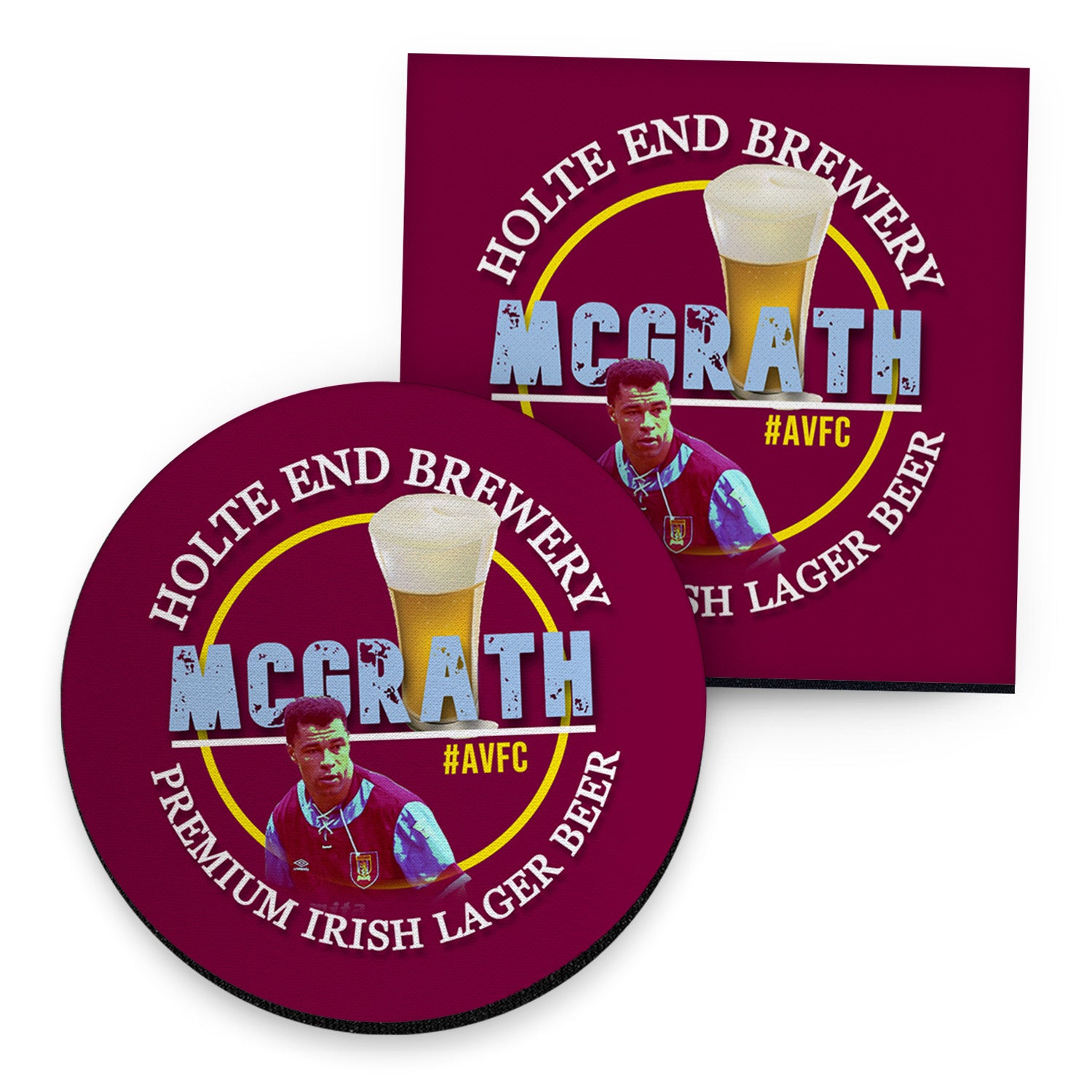 Holte Enders McGrath - Football Coaster - Square Or Circle