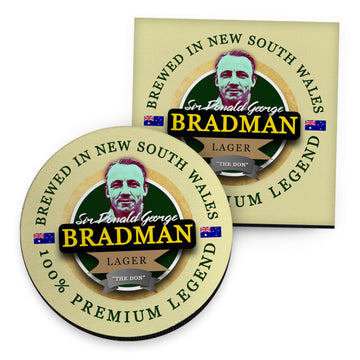 Australia Bradman - Coaster - Circle or Square