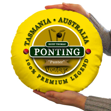 Australia Ponting  - Legend Collection - Circle Cushion 14"