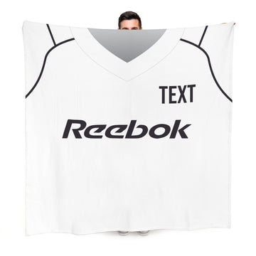 Bolton 2004 Home Shirt - Personalised Retro Fleece Blanket 150cm X 150cm