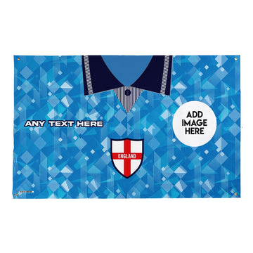 England 1990 3RD Shirt - Personalised 5ft x 3ft Fabric Banner