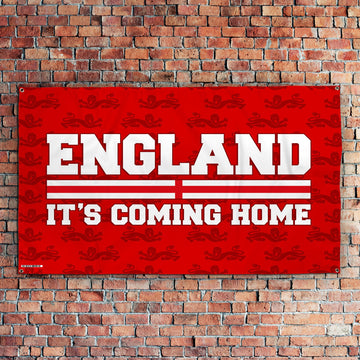 England Red Lion Pattern - 5ft x 3ft Fabric Banner