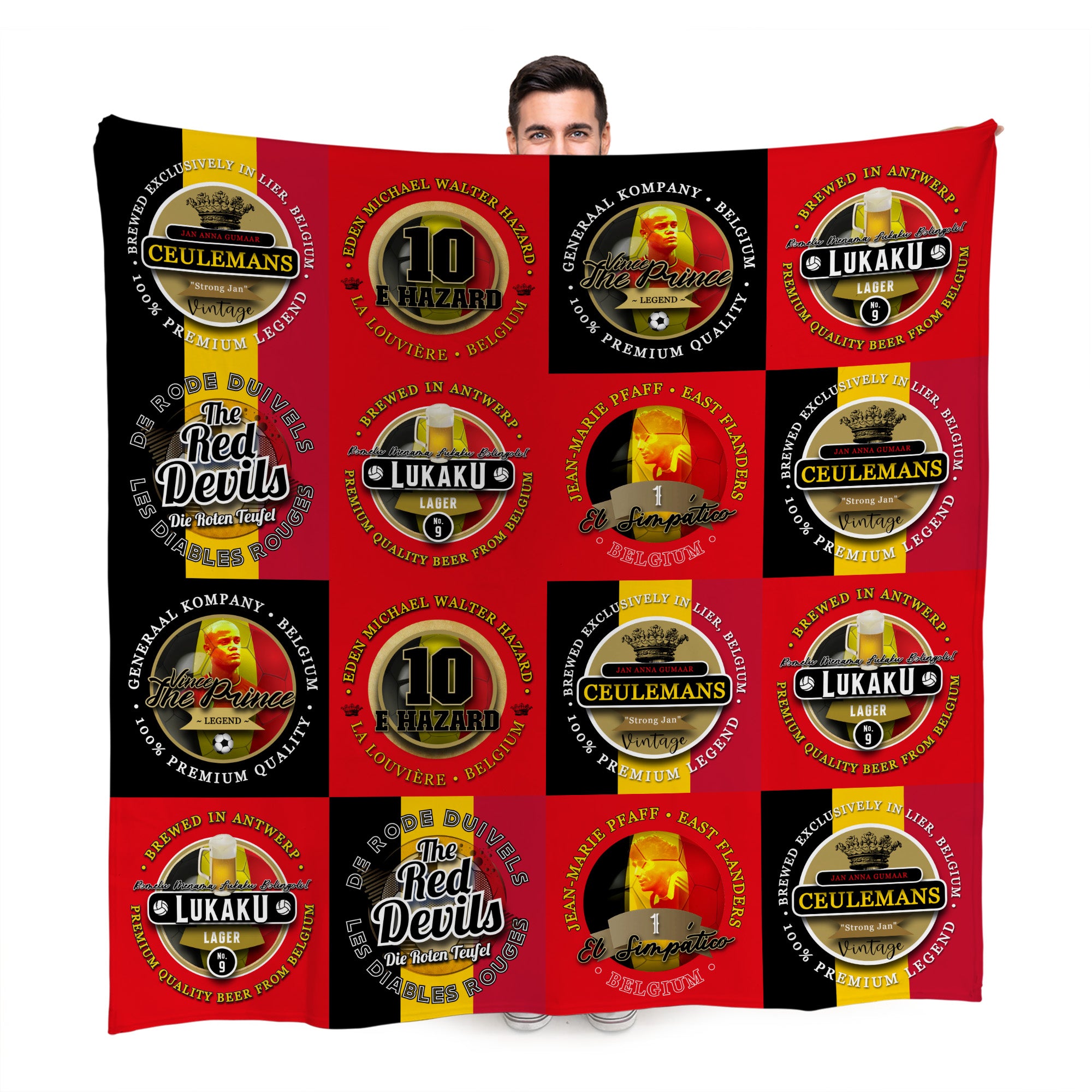 Belgium - Legend Collection - Fleece Blanket 150cm X 150cm