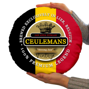 Belgium Ceulemans  - Legend Collection - Circle Cushion 14"