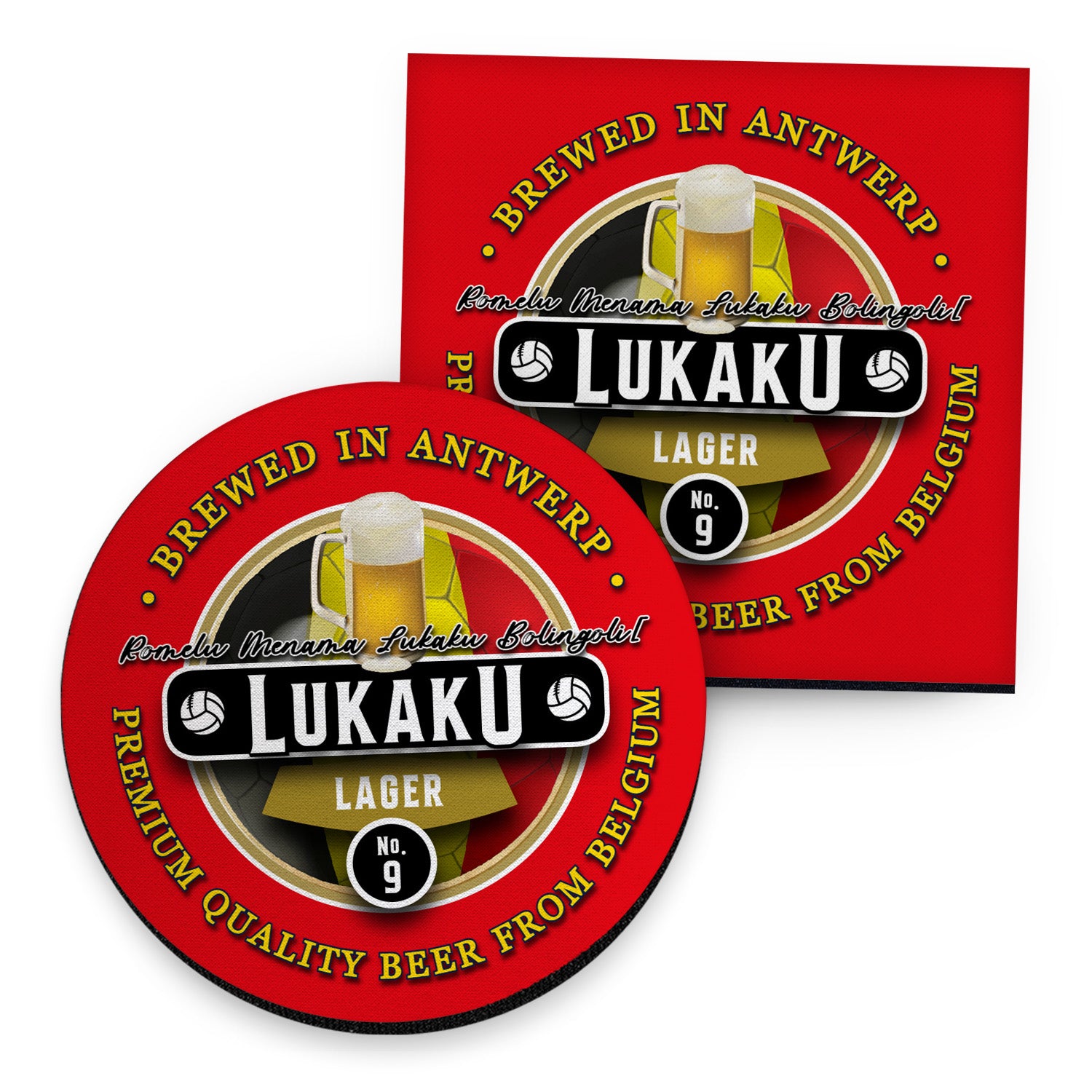 Belgium Lukaku - Coaster - Circle or Square