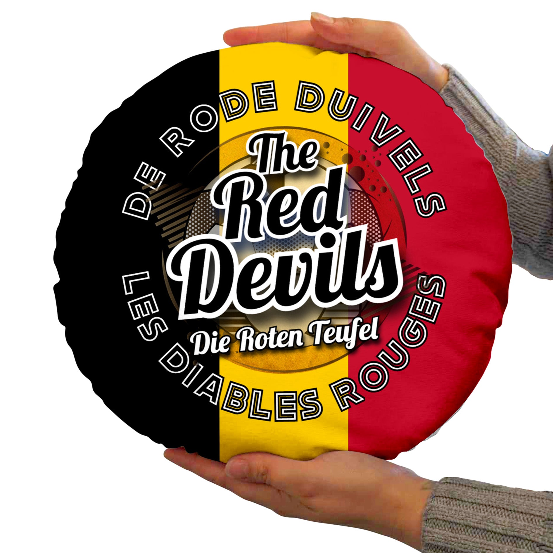 Belgium Red Devils  - Legend Collection - Circle Cushion 14"