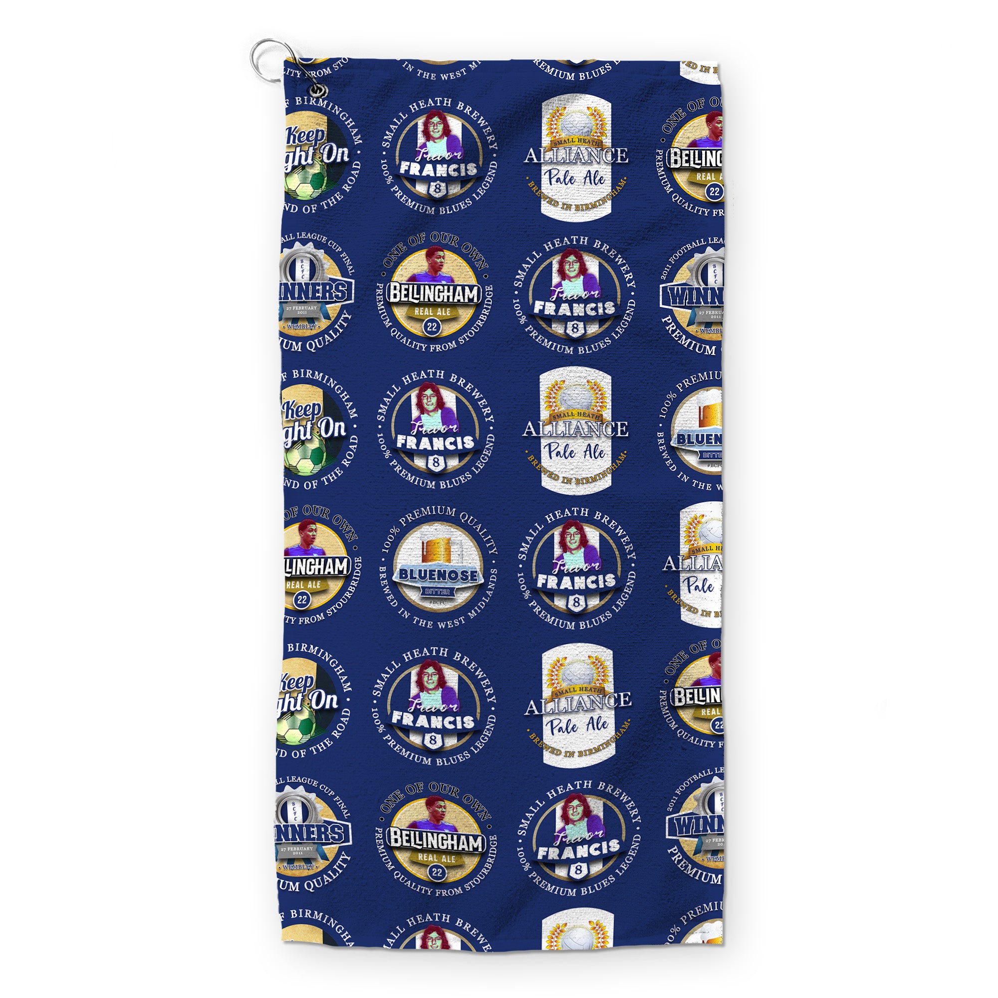 Birmingham - Football Legends - Retro Lightweight, Microfibre Golf Towel