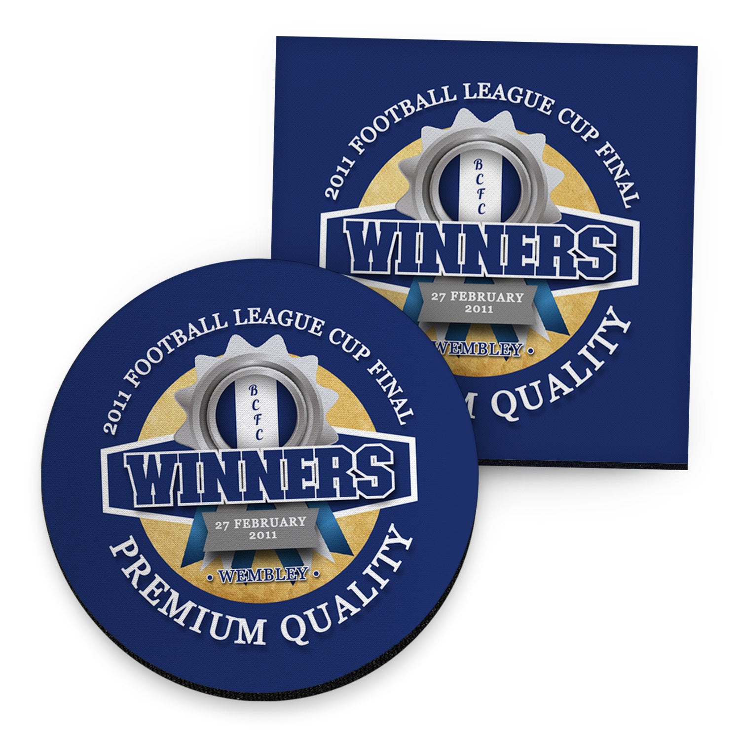 Birmingham League Cup - Football Coaster - Square Or Circle