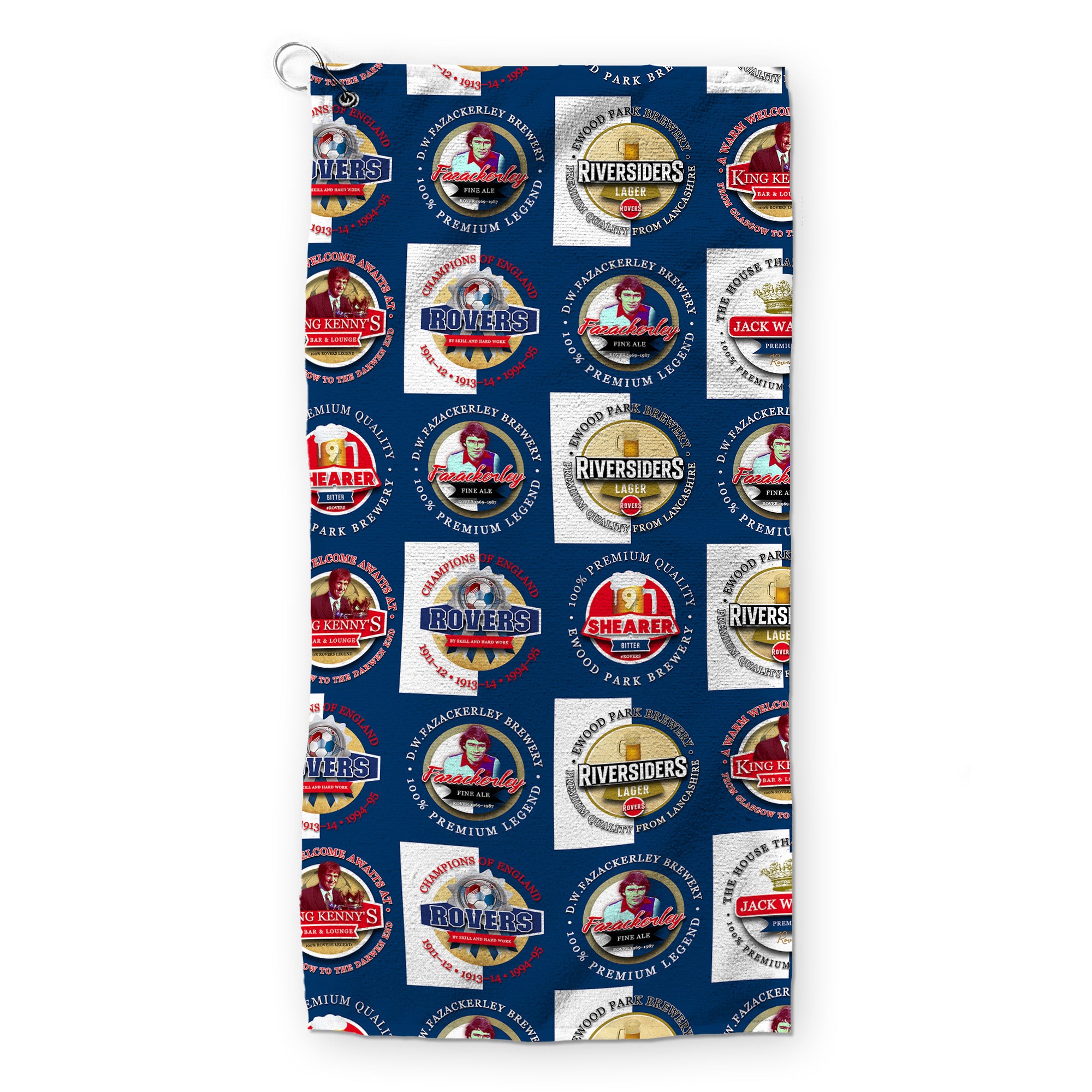 Blackburn - Football Legends - Retro Lightweight, Microfibre Golf Towel