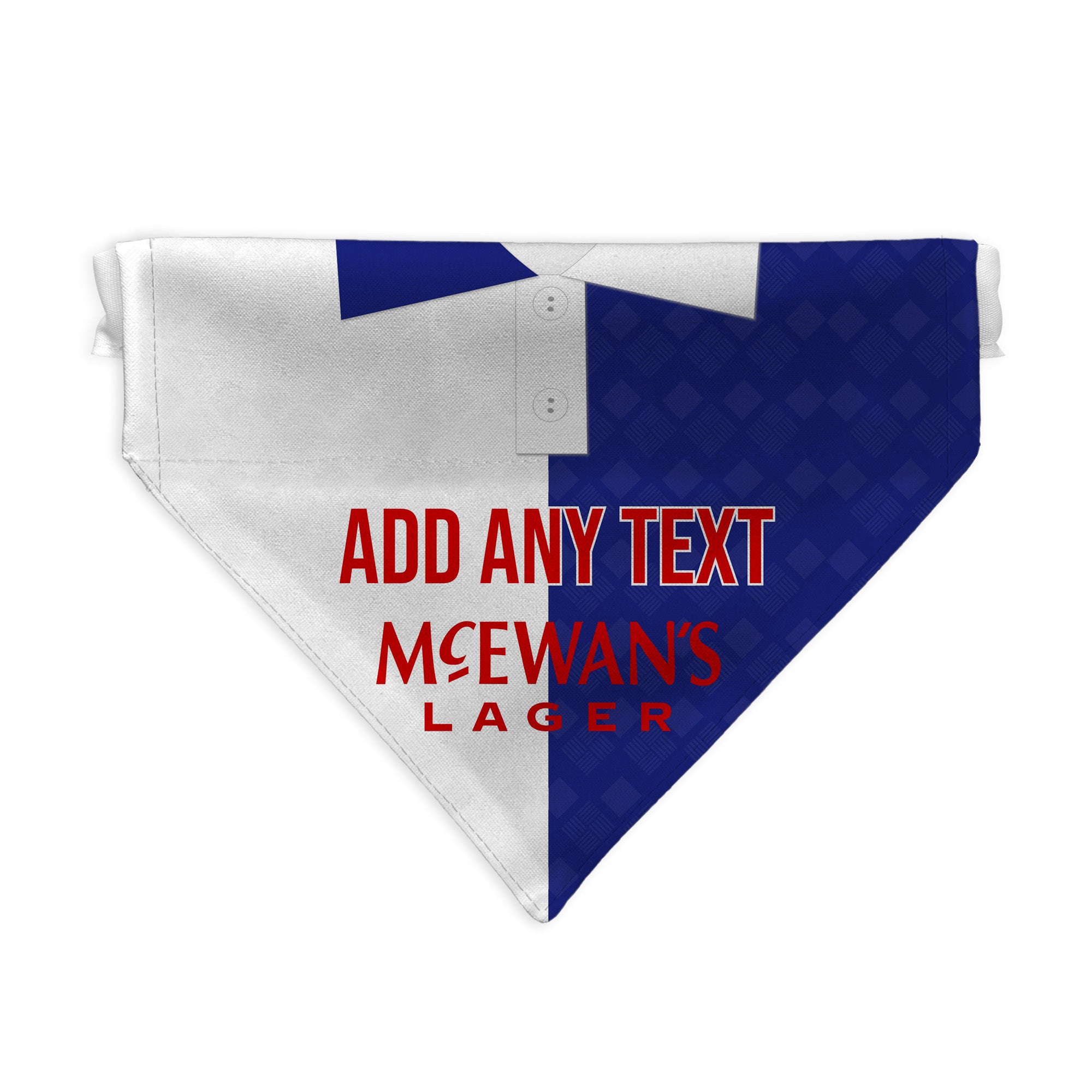 Blackburn 1992 Home Shirt - Personalised Pet Bandana - 4 Sizes