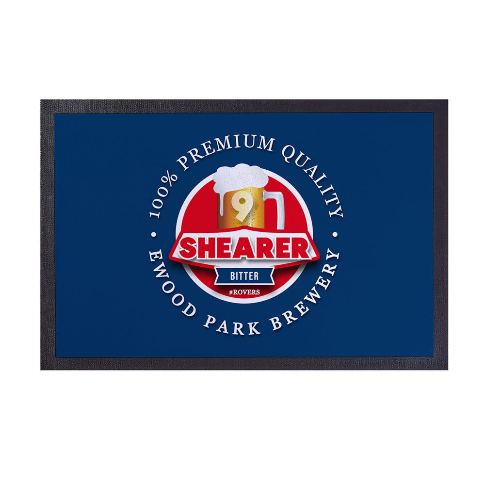 Blackburn Shearer  - Football Legends - Door Mat -60cm X 40cm