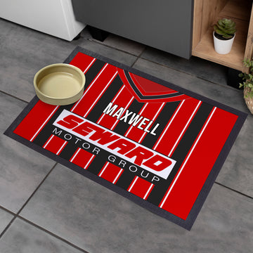 Bournemouth - 2001 Home Shirt - Personalised Retro Door Mat - 60cm x 40cm