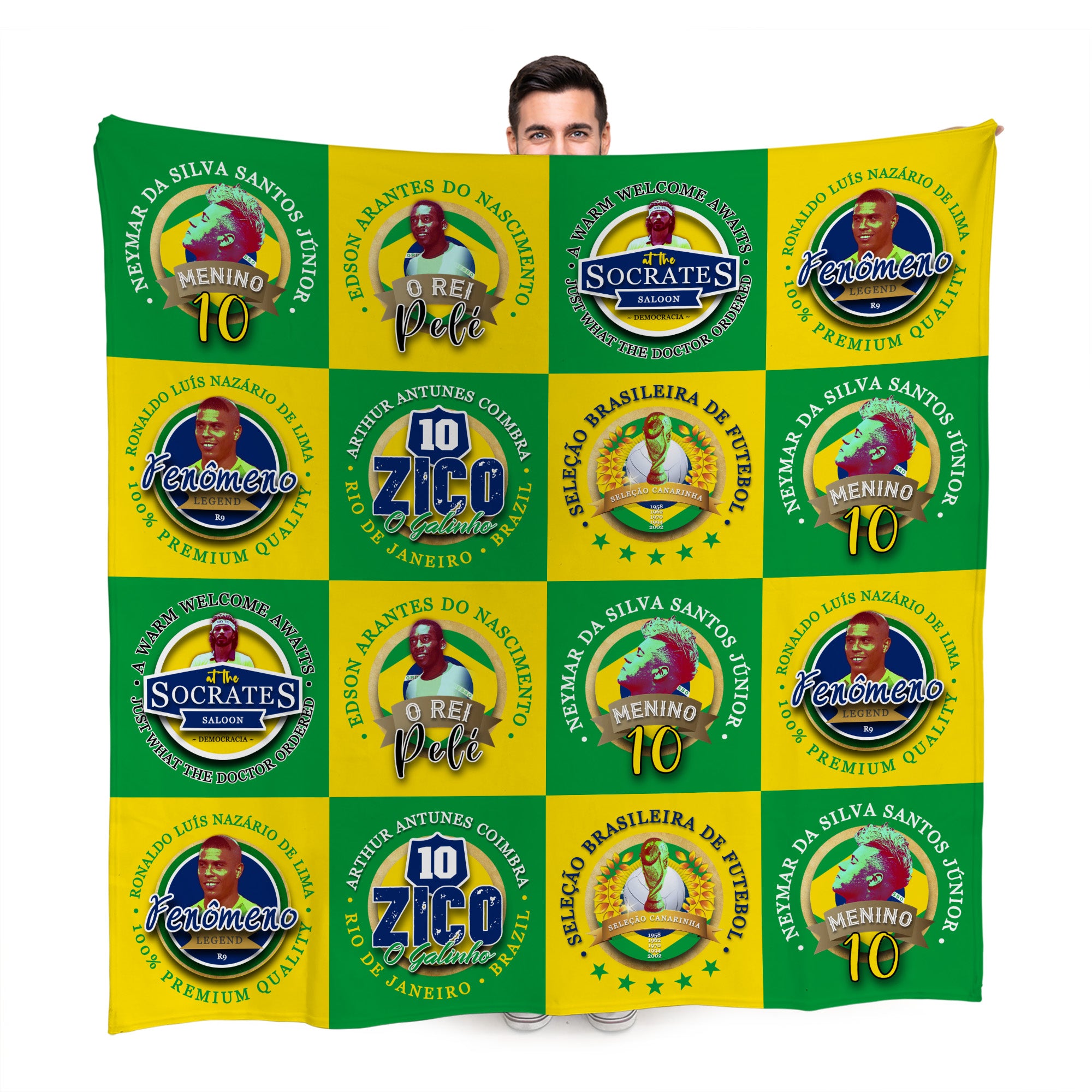 Brazil - Legend Collection - Fleece Blanket 150cm X 150cm