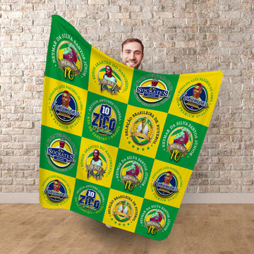 Brazil - Legend Collection - Fleece Blanket 150cm X 150cm